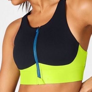 Fabletics zipper sports bra